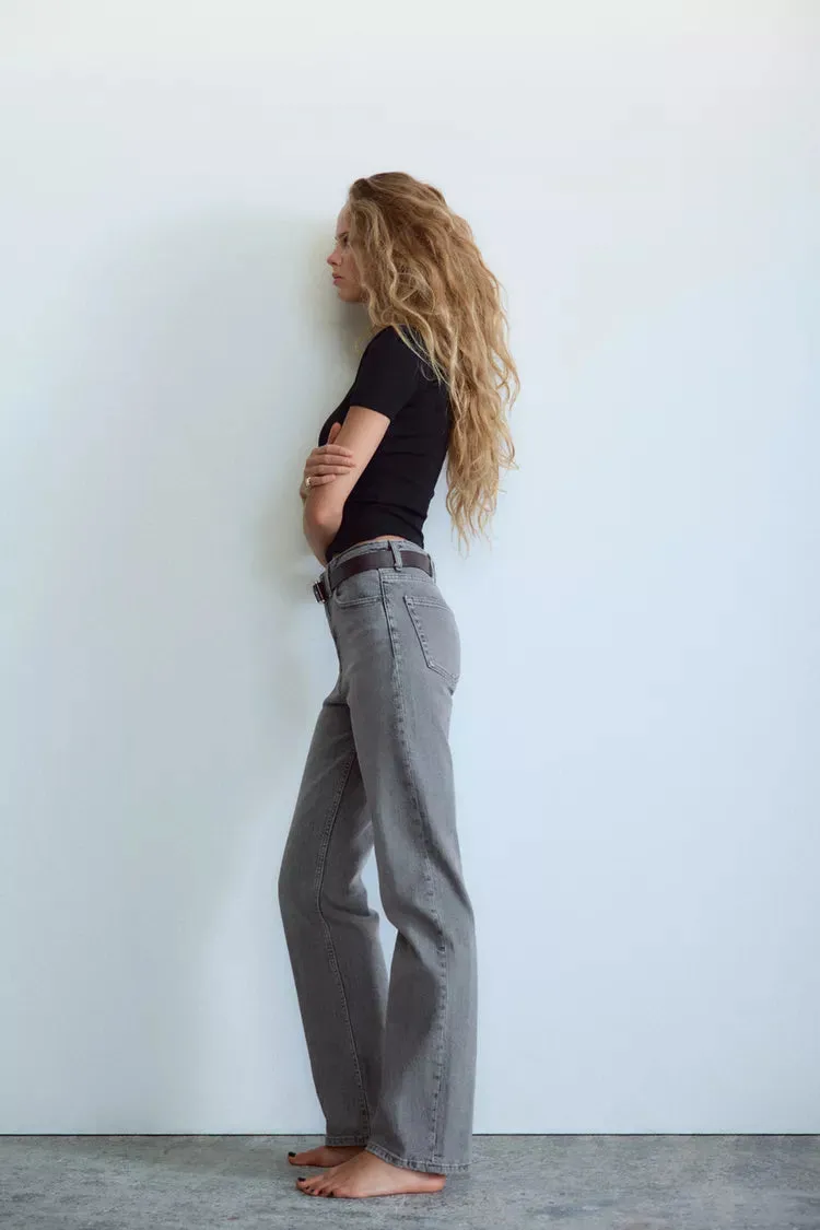 011 ZR Grey straight fit Jeans