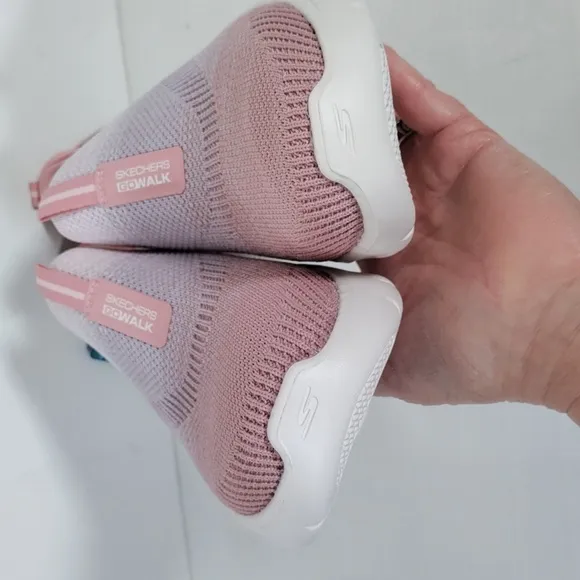 04400 Skechers Go Walk Flex Pink &amp; Lavender (Cali Sunset Mauve) Sneakers 7.5 NIB