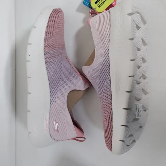 04400 Skechers Go Walk Flex Pink &amp; Lavender (Cali Sunset Mauve) Sneakers 7.5 NIB