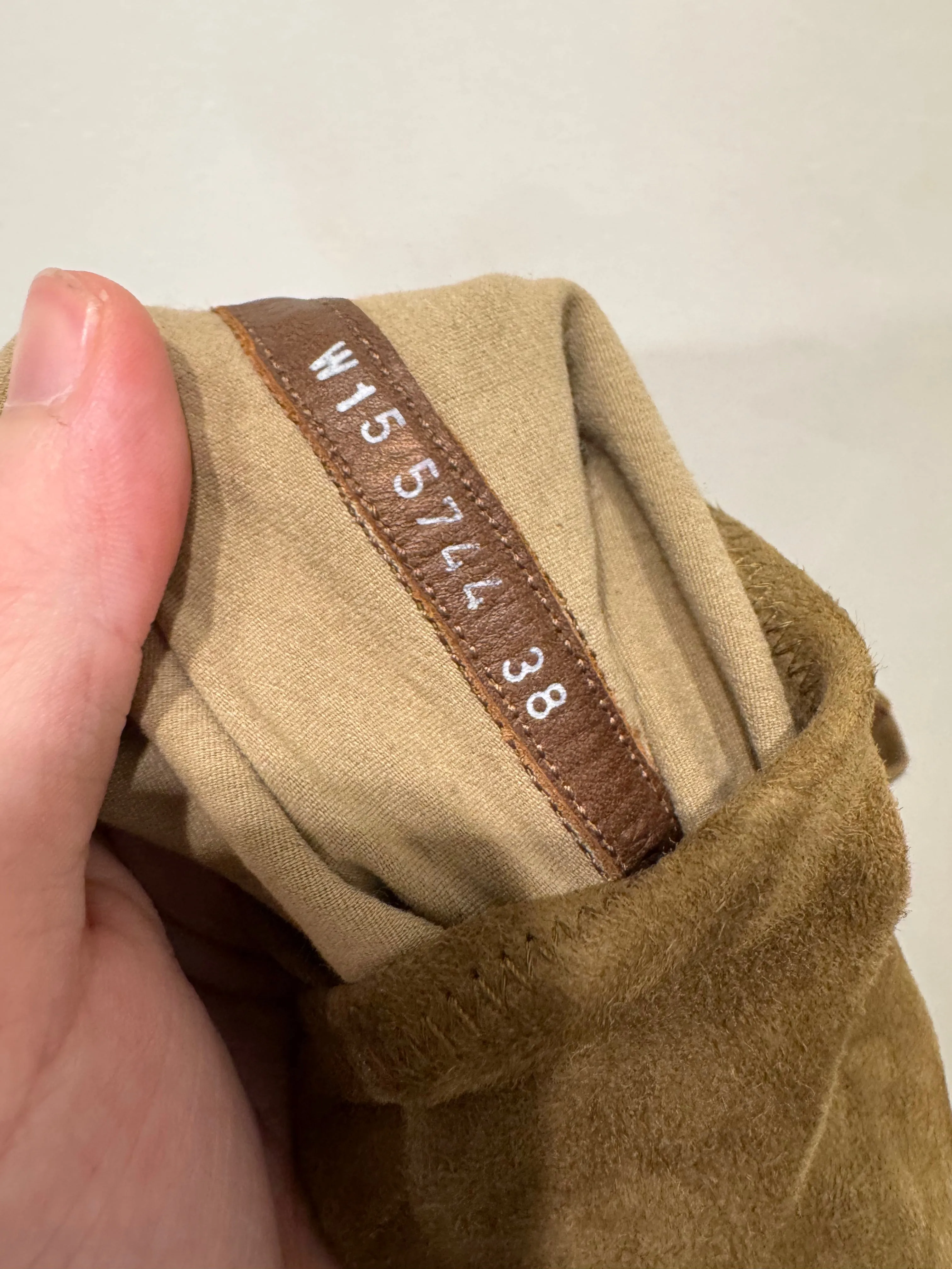 2010s Rick Owens high sock knee suede sneakers