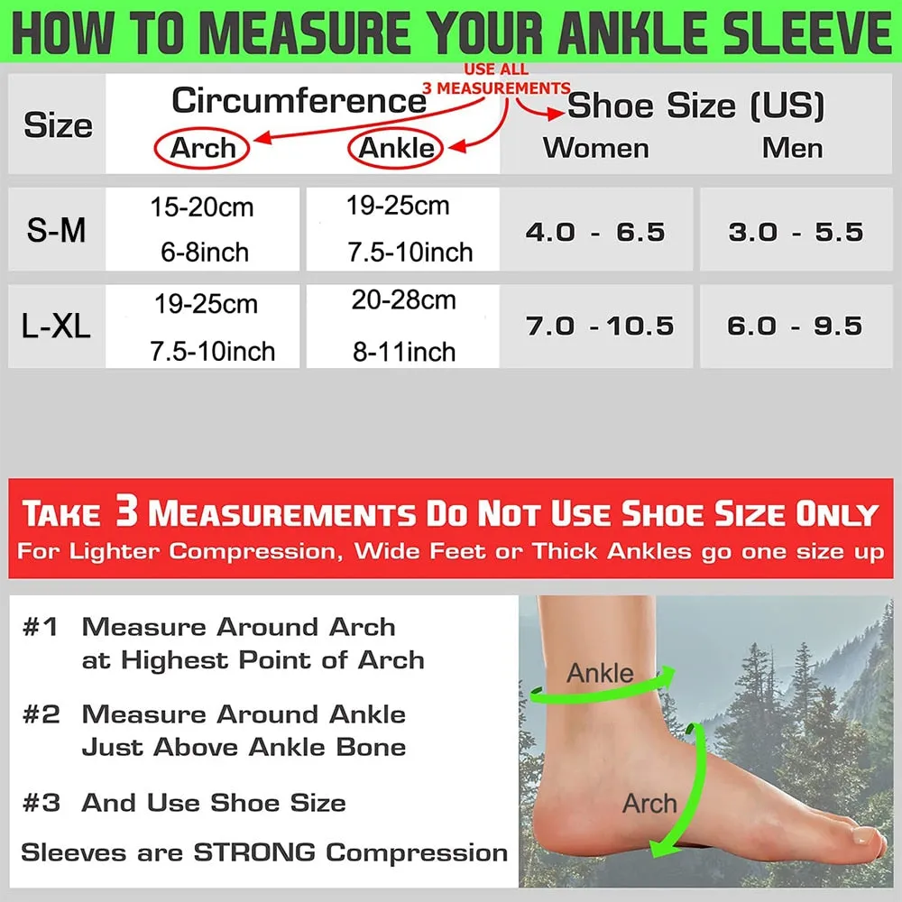 4D Knitted Ankle Compression Sleeve