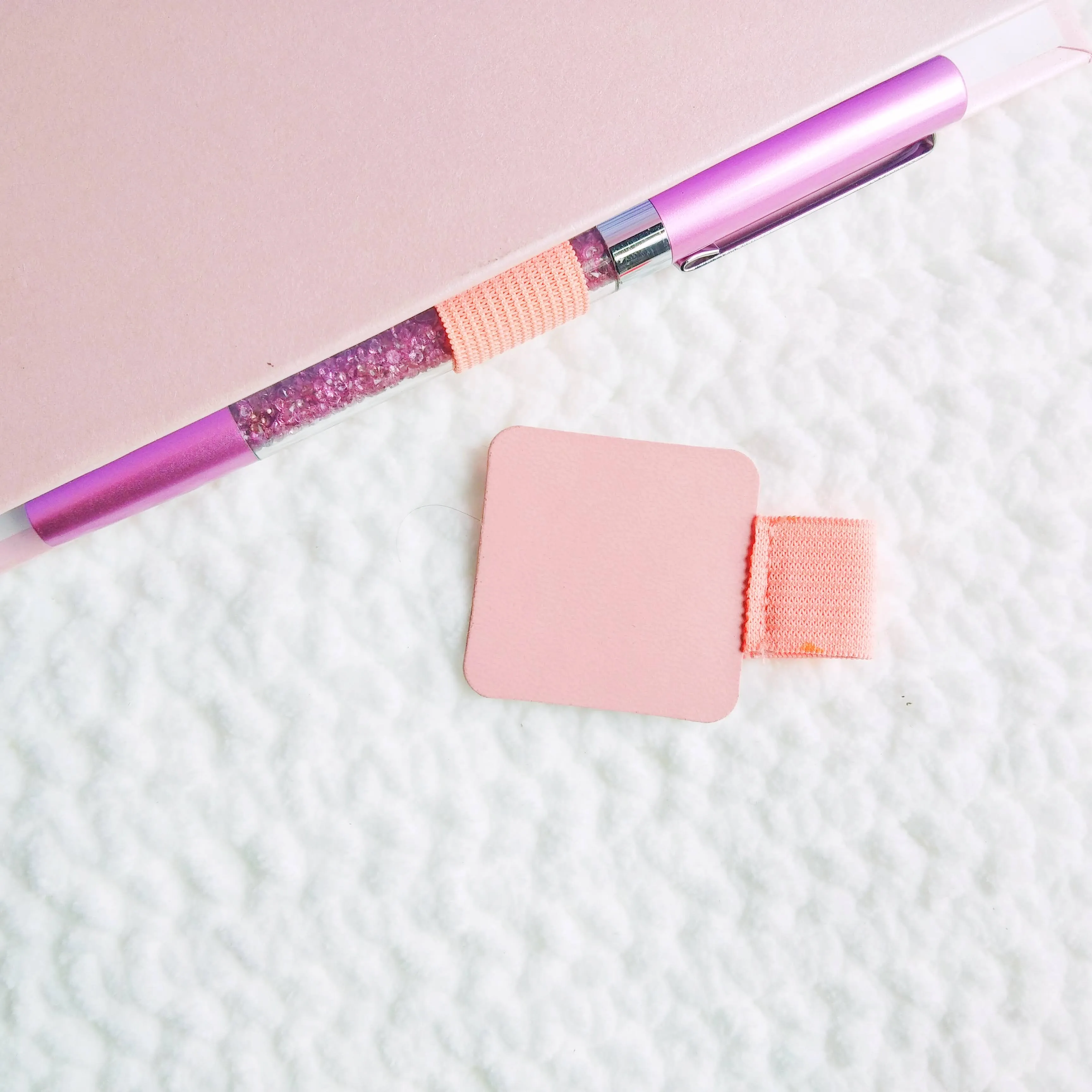 Adhesive Pen Loop - Pink and Grey (B Grade available)