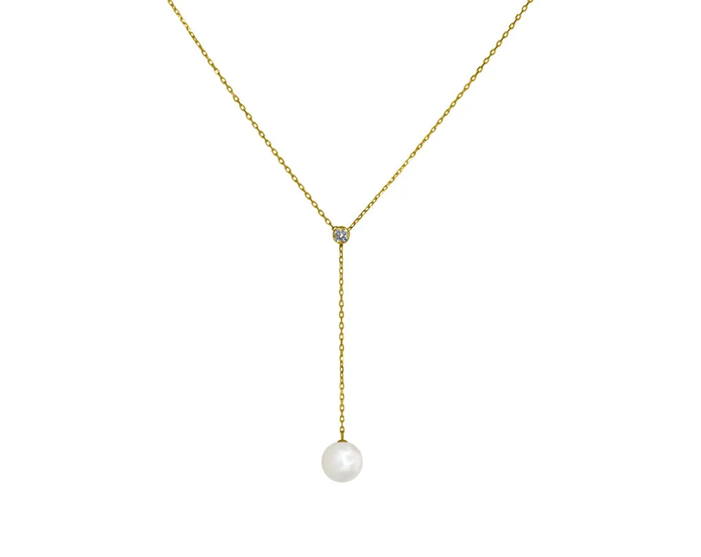 Adjustable Pearl Drop Pendant