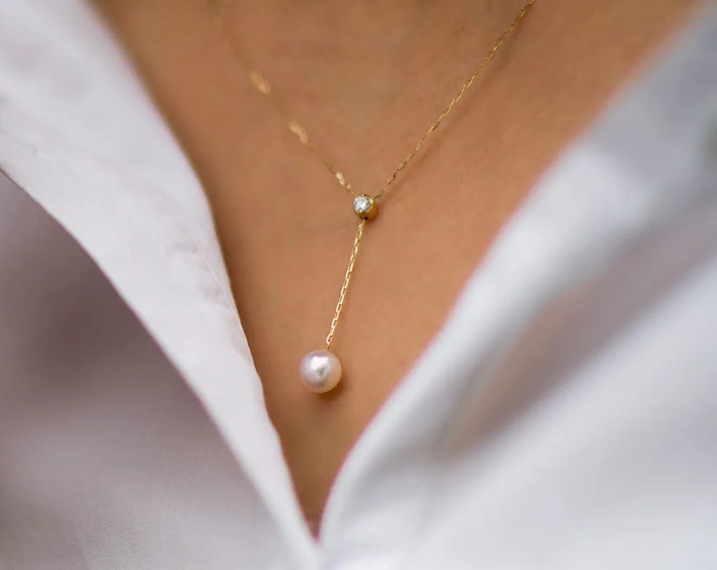 Adjustable Pearl Drop Pendant