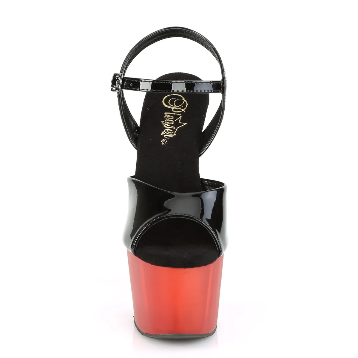 ADORE-709T  Black Patent/Frosted Red