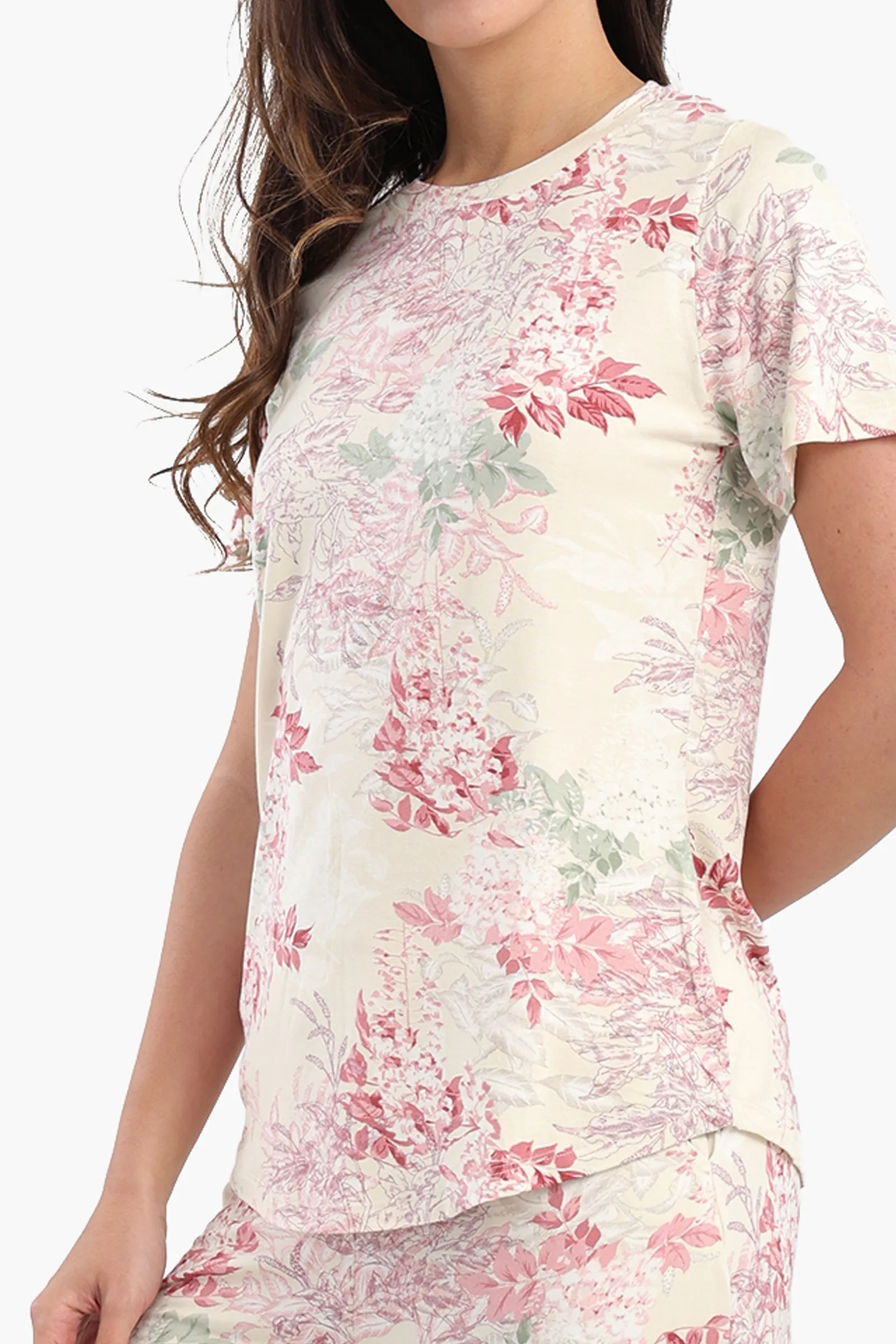 All Over Floral Print Pyjama Set