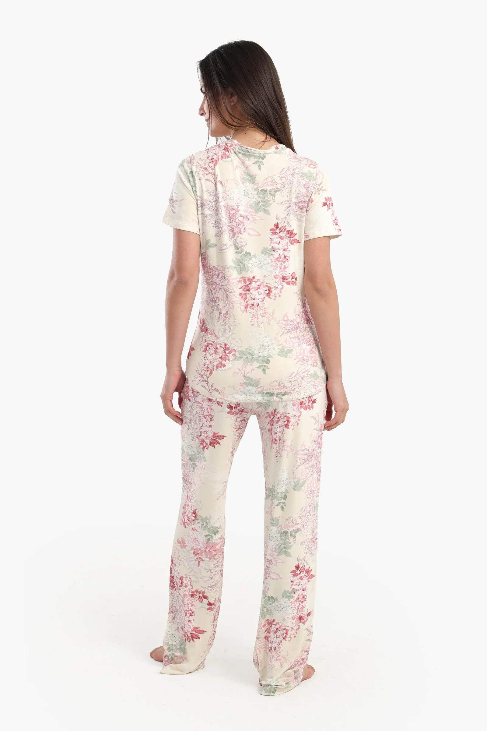 All Over Floral Print Pyjama Set