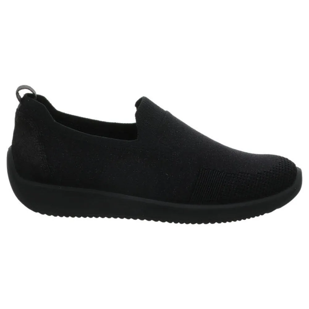 Ara Women's Leena III Slip-On Black Metallic Wovenstretch
