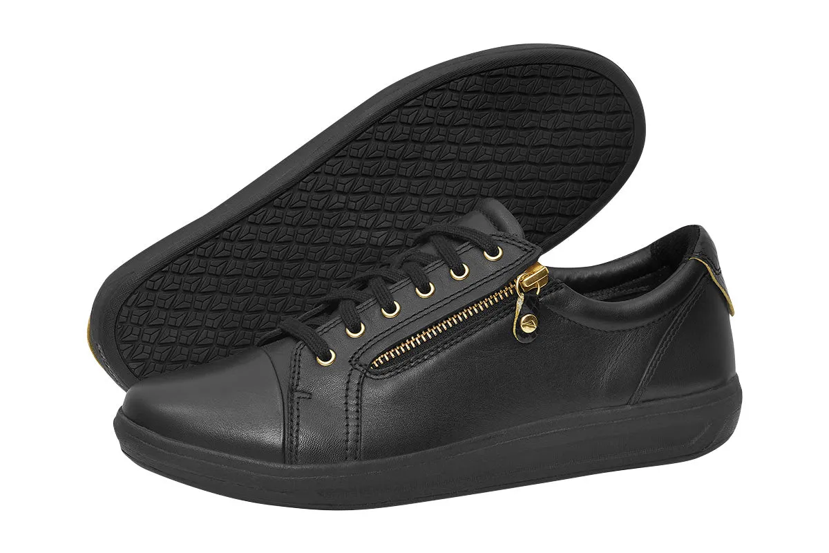 Ascent Stratus Zip C Black/Gold Womens