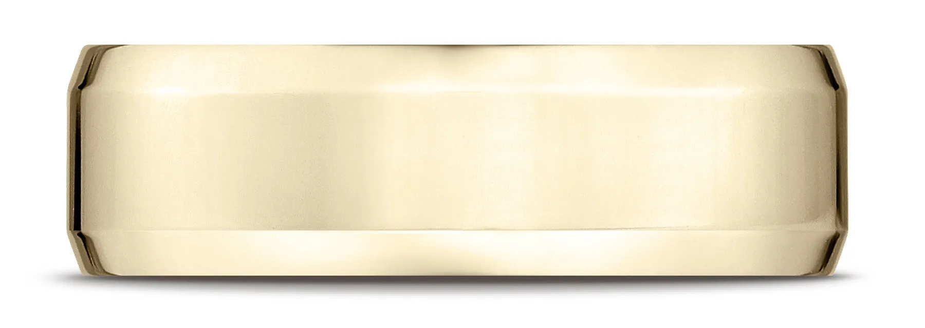 Benchmark 10k Yellow Gold 7mm Comfort-Fit High Polished Carved Design Band, (Sizes 4-15)