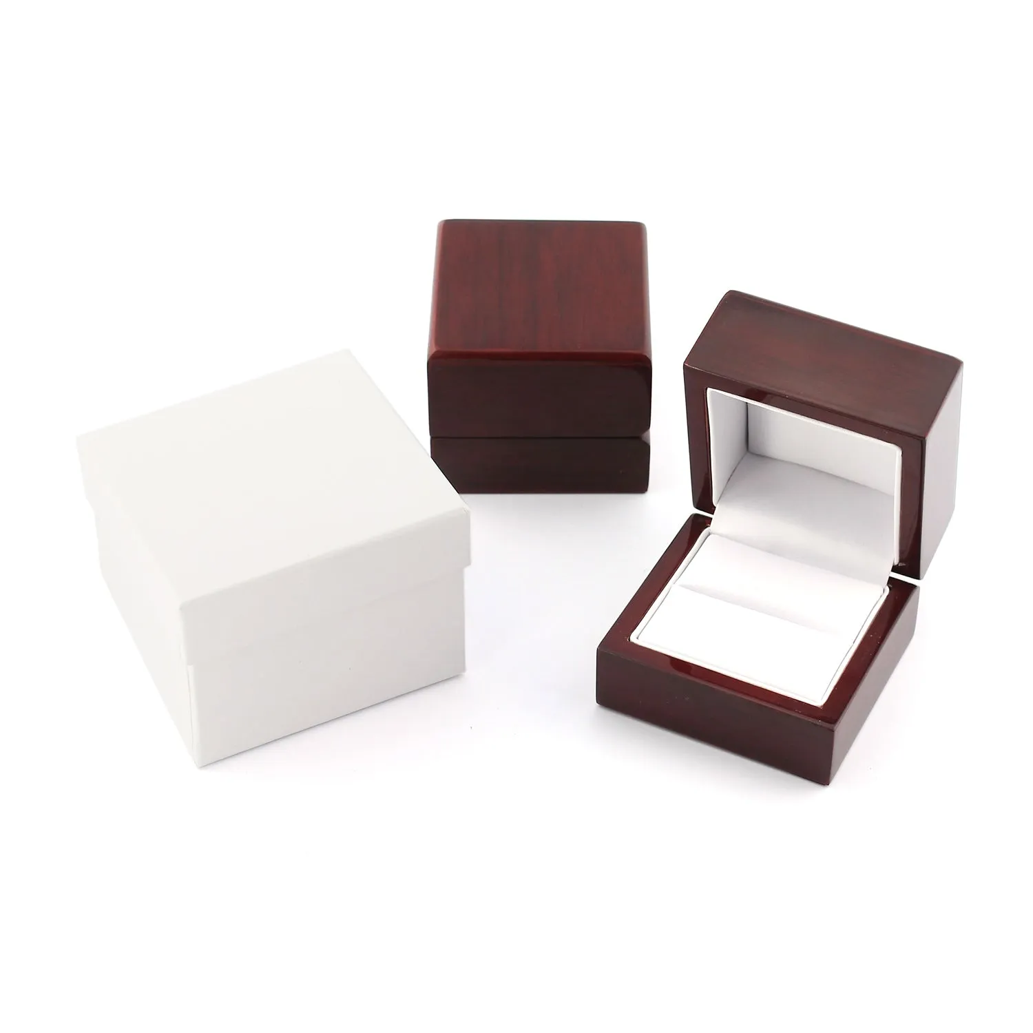 Benchmark Blackened Cobaltchrome 8mm Comfort-Fit Drop Beveled Rosewood Inlay Cobalt Ring, (Sizes 6-14)