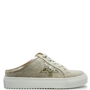 Blublonc Linen Star Sneaker Mule