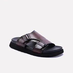 Brown Soft Sole Casual Slippers 0151050