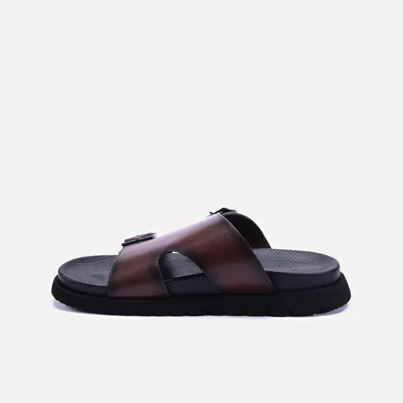 Brown Soft Sole Casual Slippers 0151050