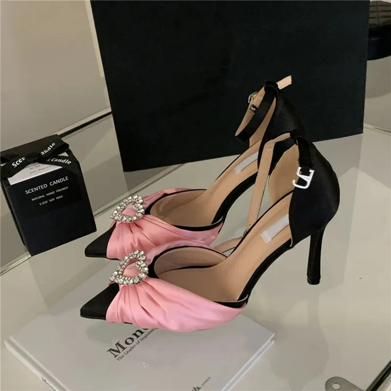 Buckle Strap Party Prom Strippers Mule Sandals for Women