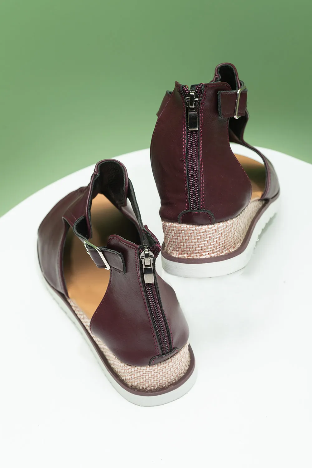 Buckle Strap Platform Sandals