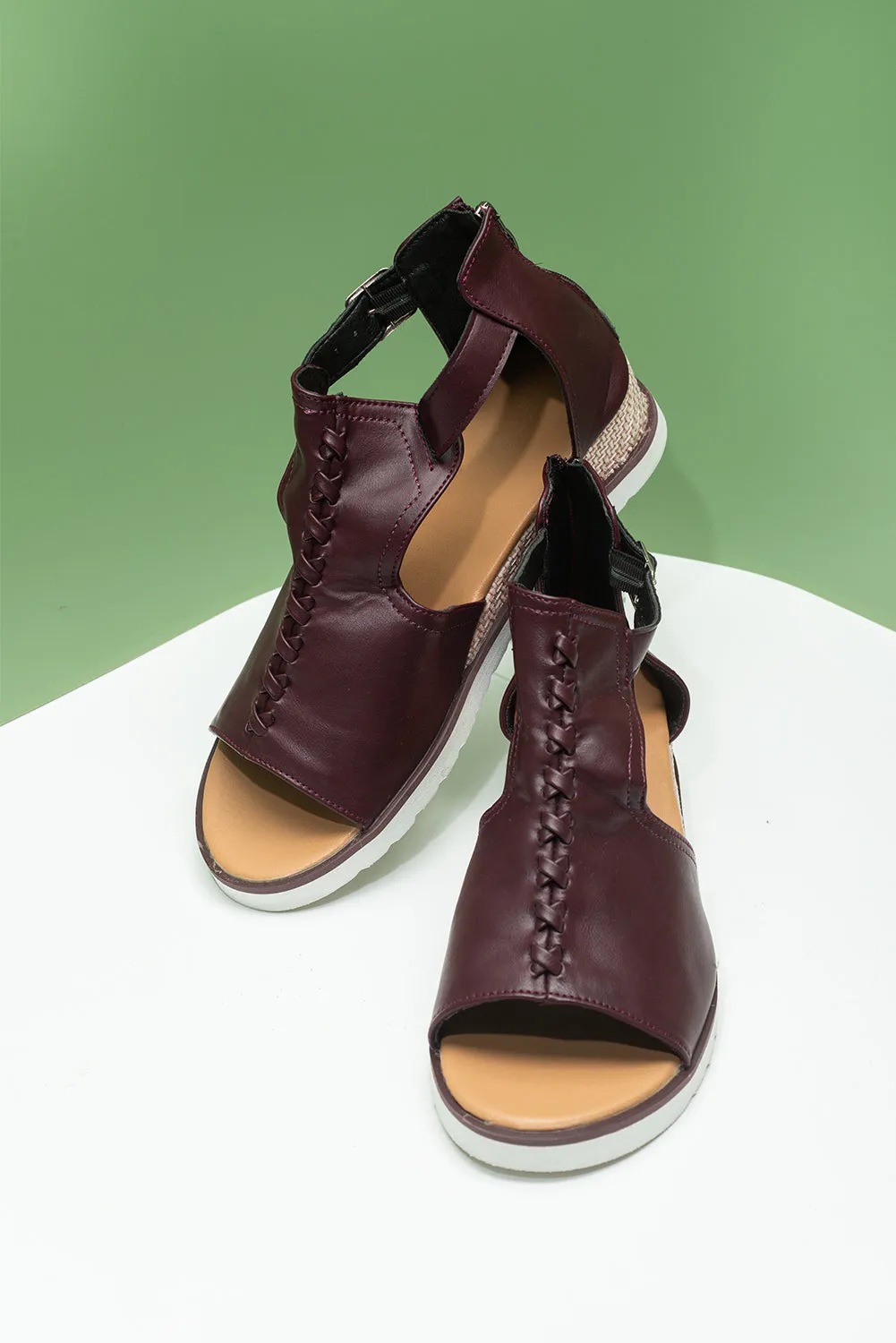 Buckle Strap Platform Sandals