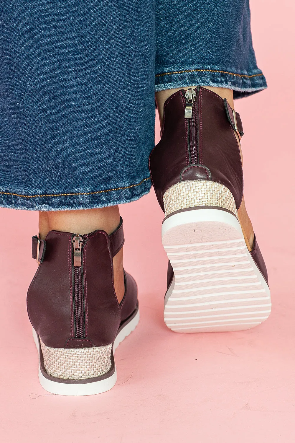 Buckle Strap Platform Sandals