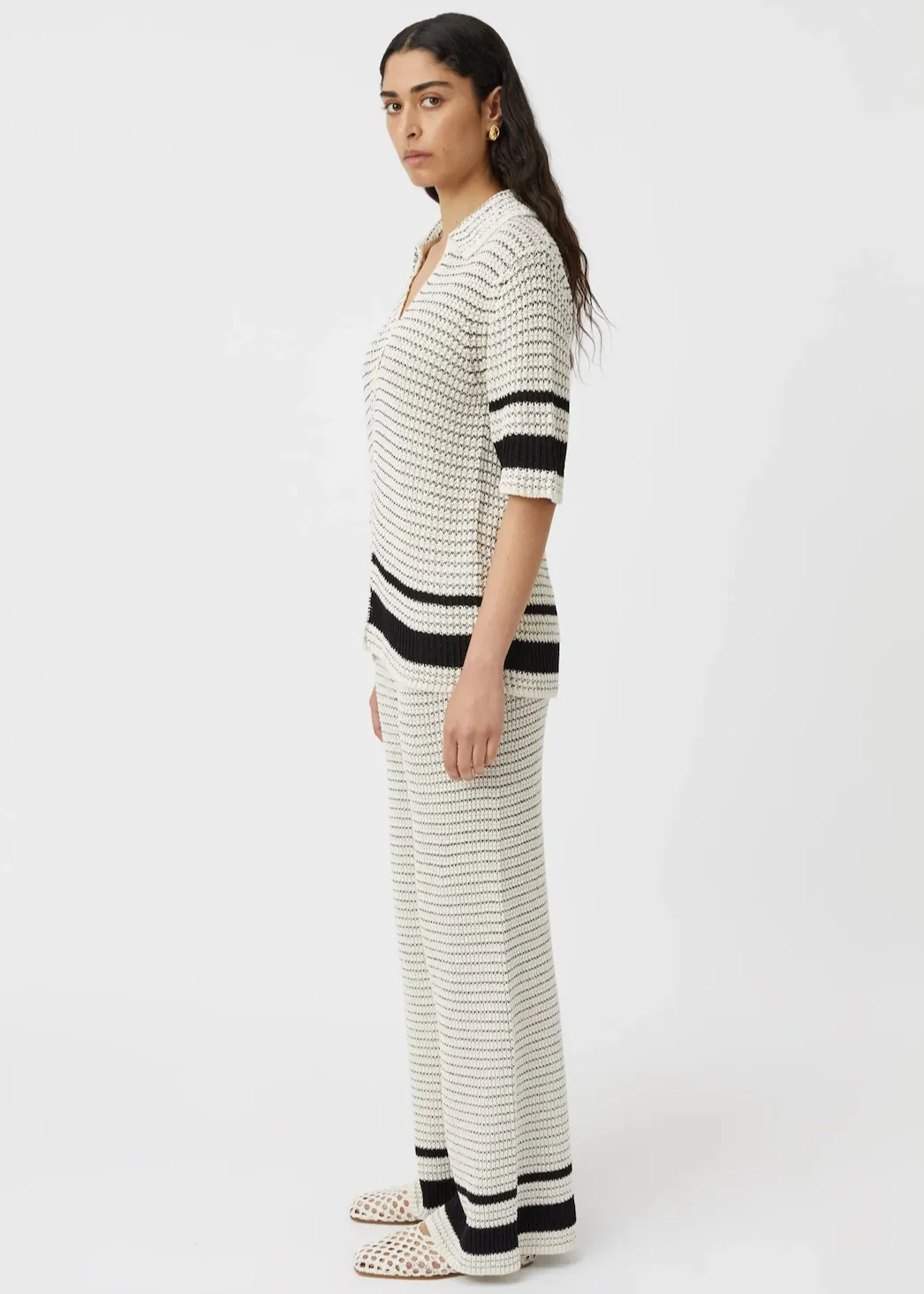 CAMILLA & MARC Reef Knit Pant - Cream/Black
