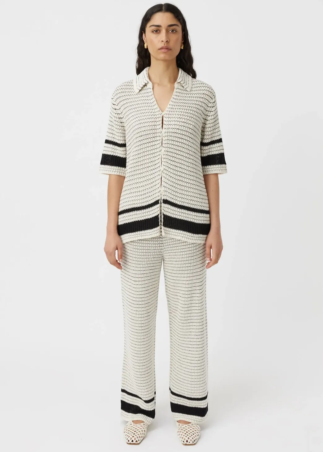 CAMILLA & MARC Reef Knit Pant - Cream/Black