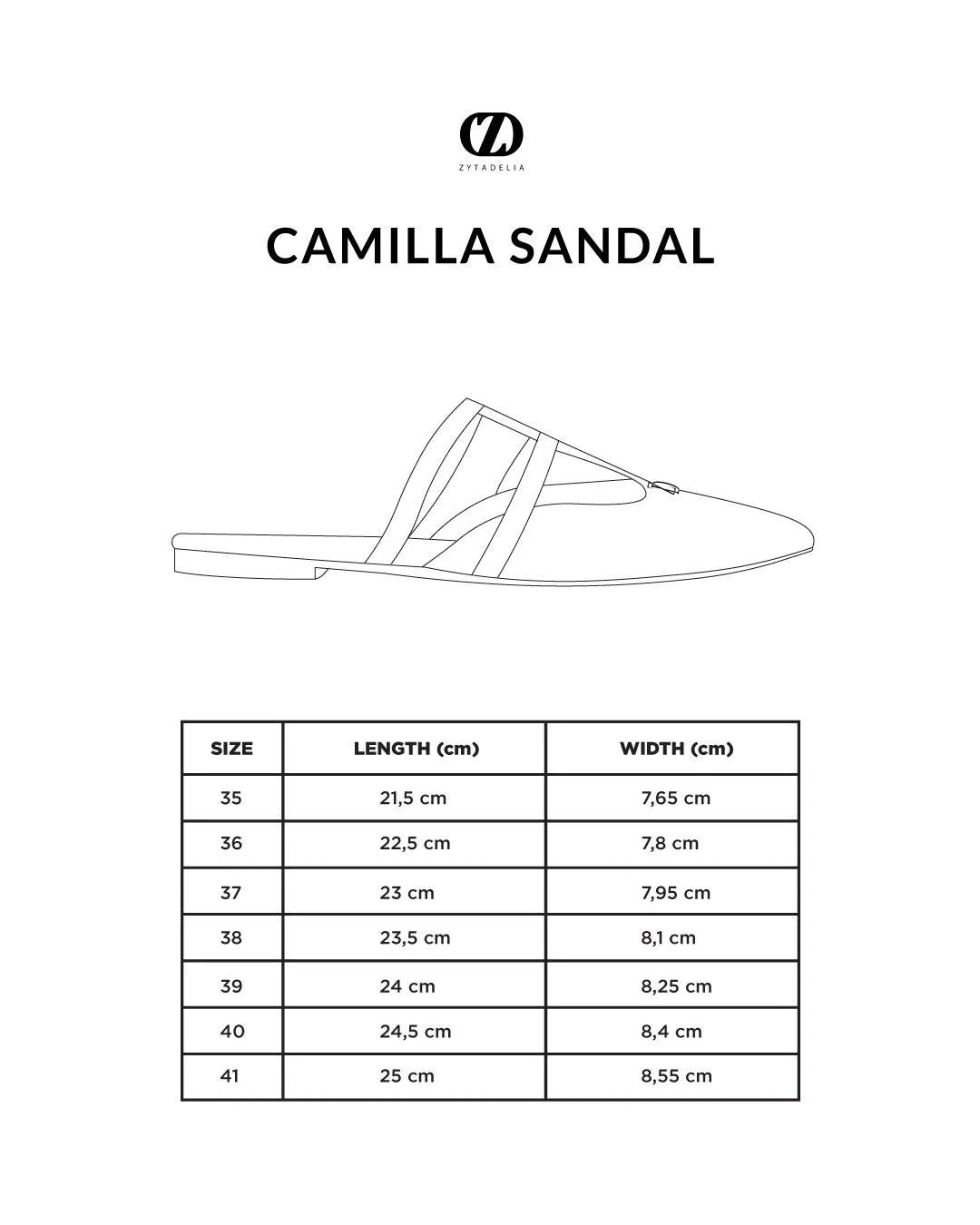 Camilla Sandal - White