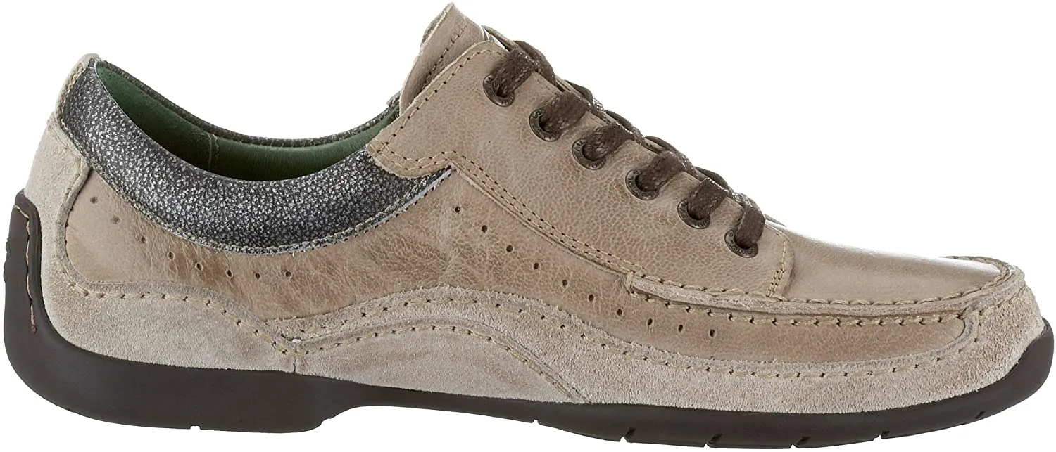 'Capri' women's lace-up sneaker - Stone beige
