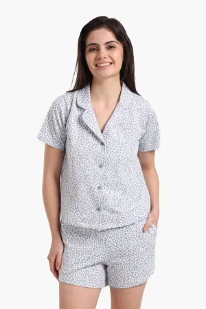 Chic Leopard Print Pyjama Set