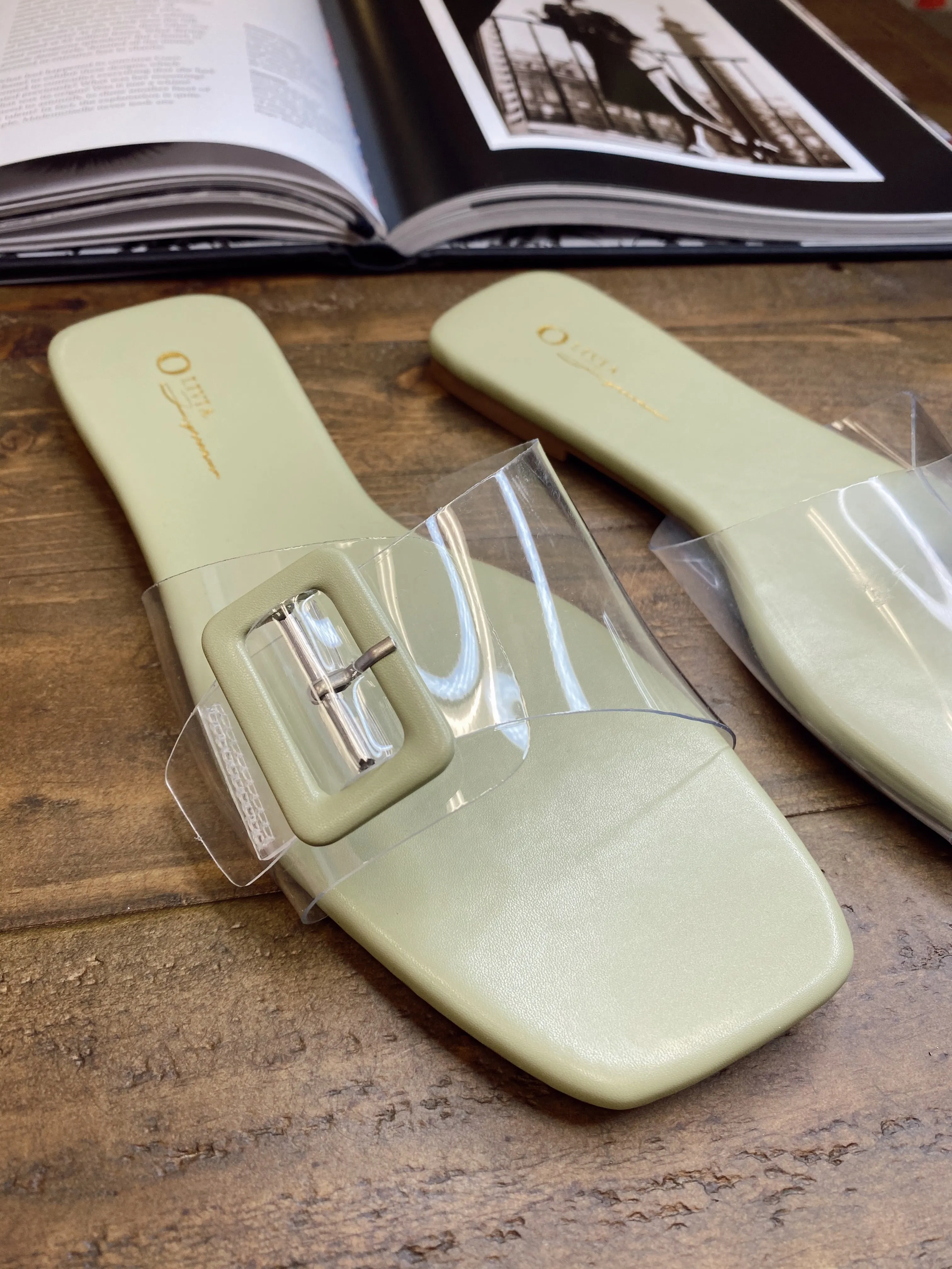 Clearly Yours Sandal Sage