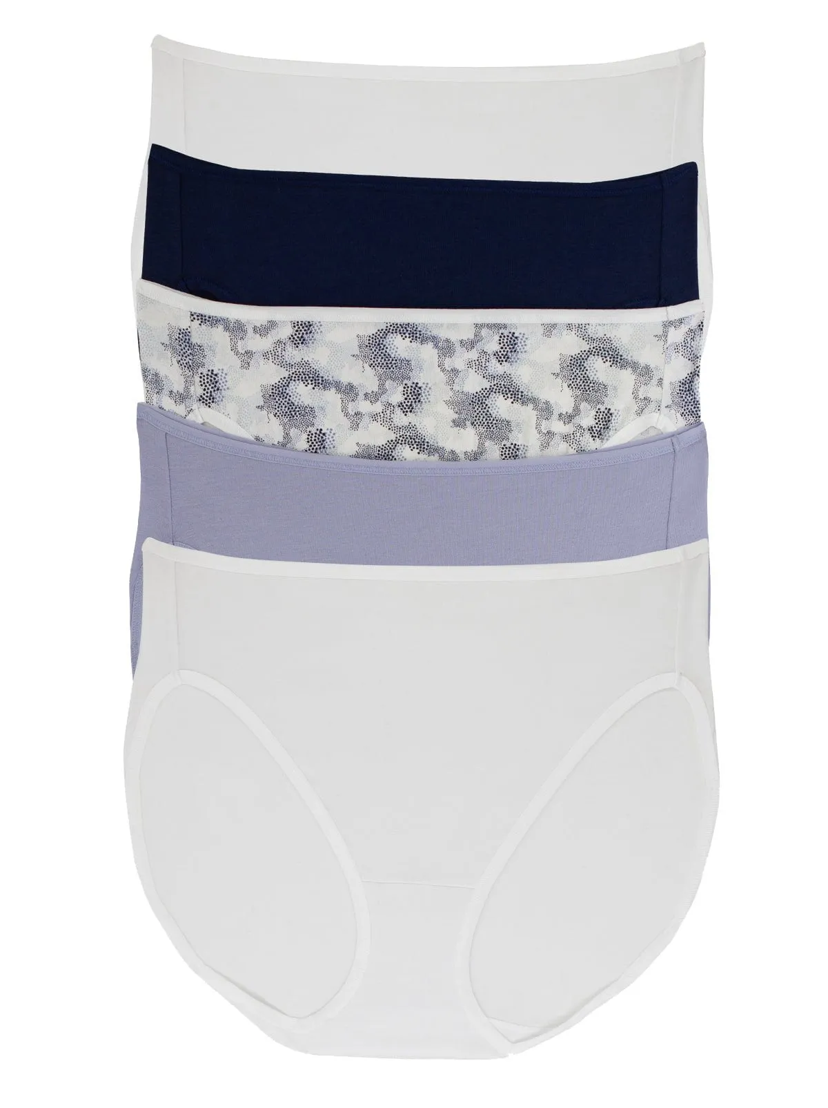 Cotton Modal Full Coverage Hi-Cut 5-Pack