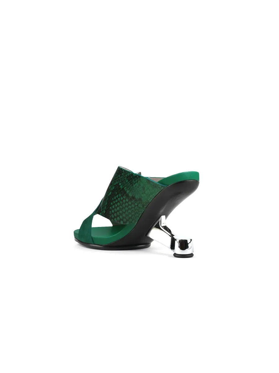 Criss-Cross Strap Buckle Elevator Heel Sandal