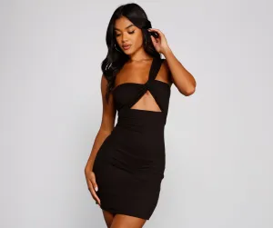 Cutout The Drama Charming One Shoulder Bodycon