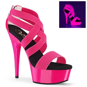DELIGHT-669UV  Neon Hot Pink Elastic Band-Patent