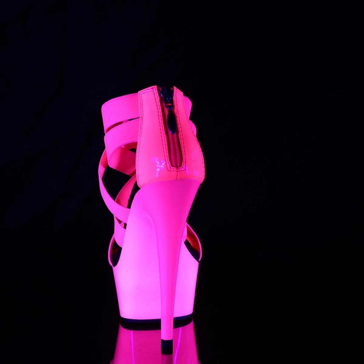 DELIGHT-669UV  Neon Hot Pink Elastic Band-Patent