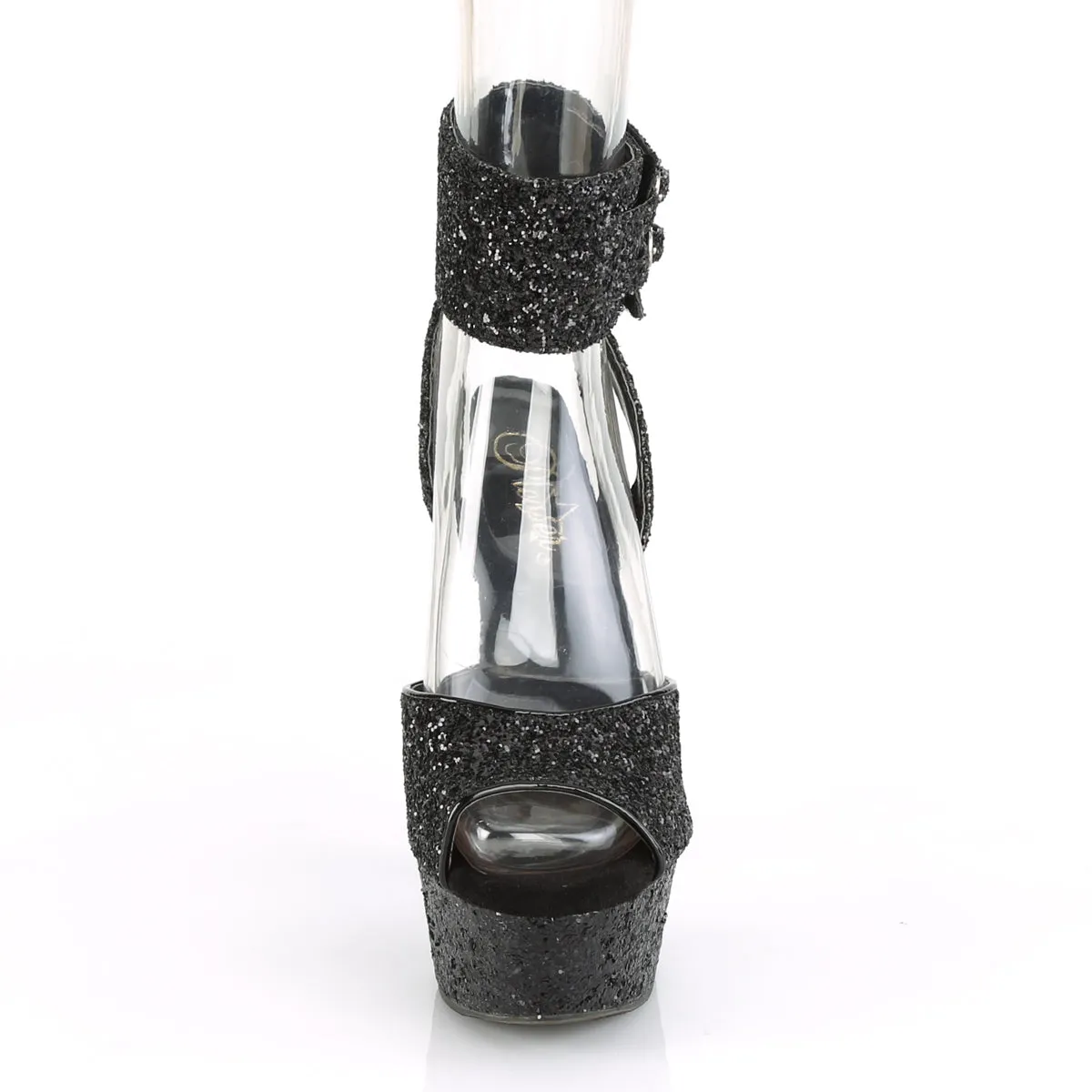 DELIGHT-691LG  Black Glitter/Black Glitter