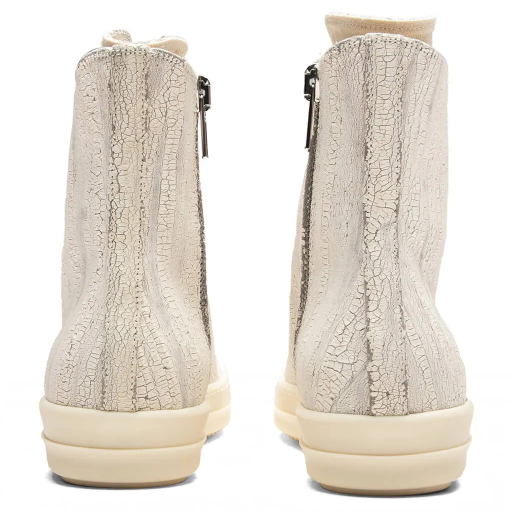 Denim Sneaks - Milk White