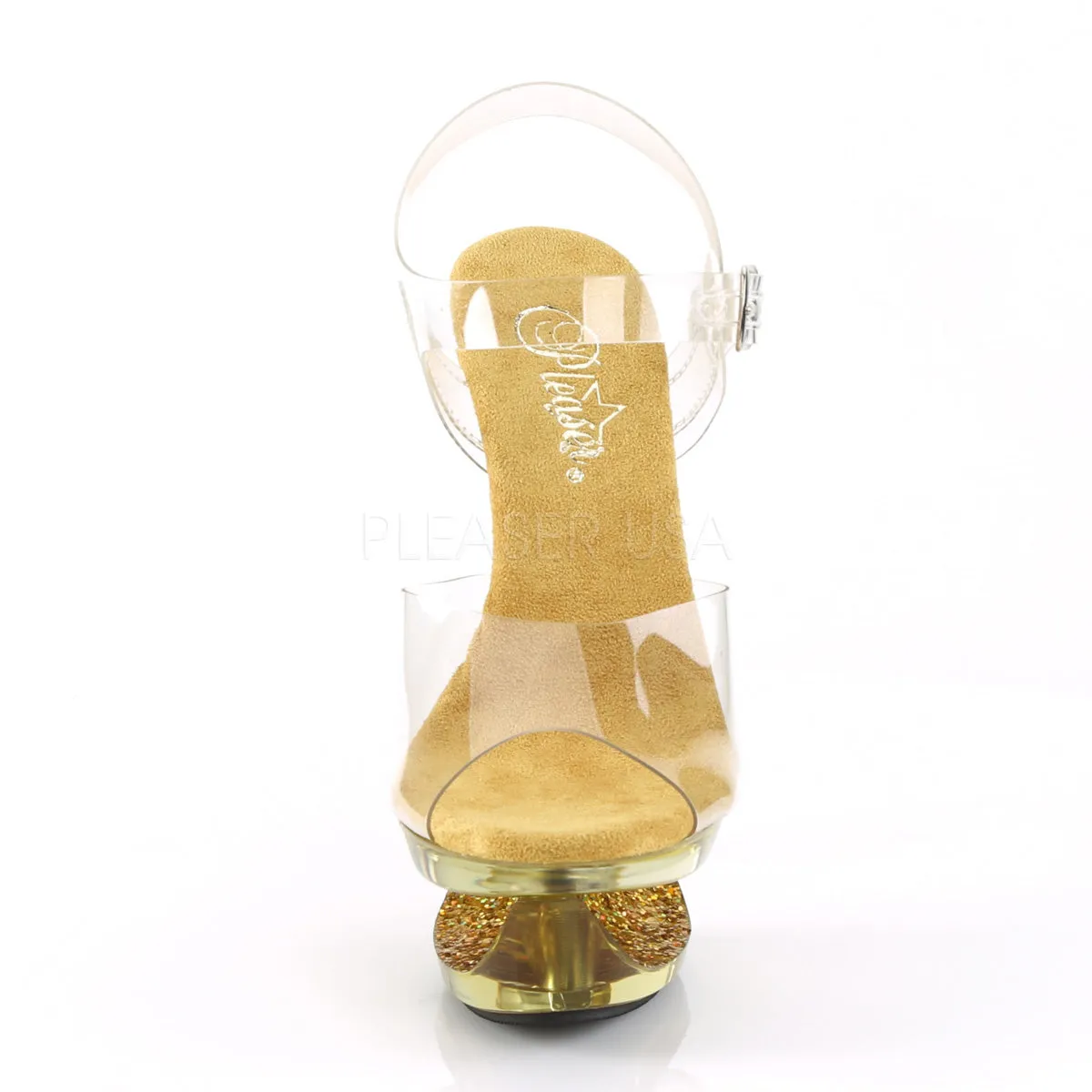 ECLIPSE-608GT  Clear/Gold Multi Glitter-Tinted