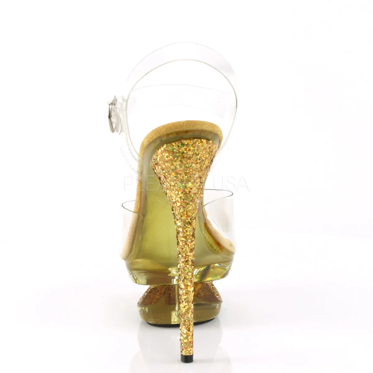 ECLIPSE-608GT  Clear/Gold Multi Glitter-Tinted