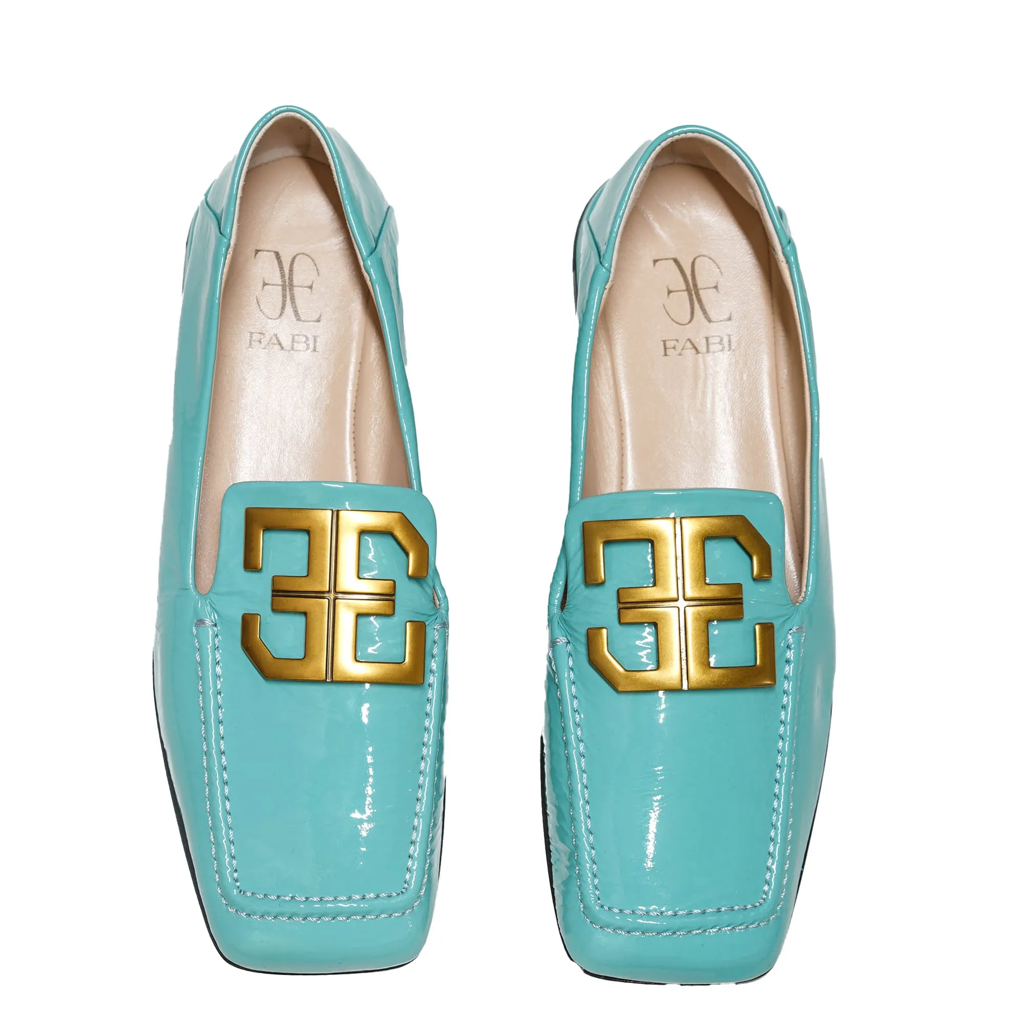 Fabi Women’s Aqua Leather Loafer FD7968B 50% OFF