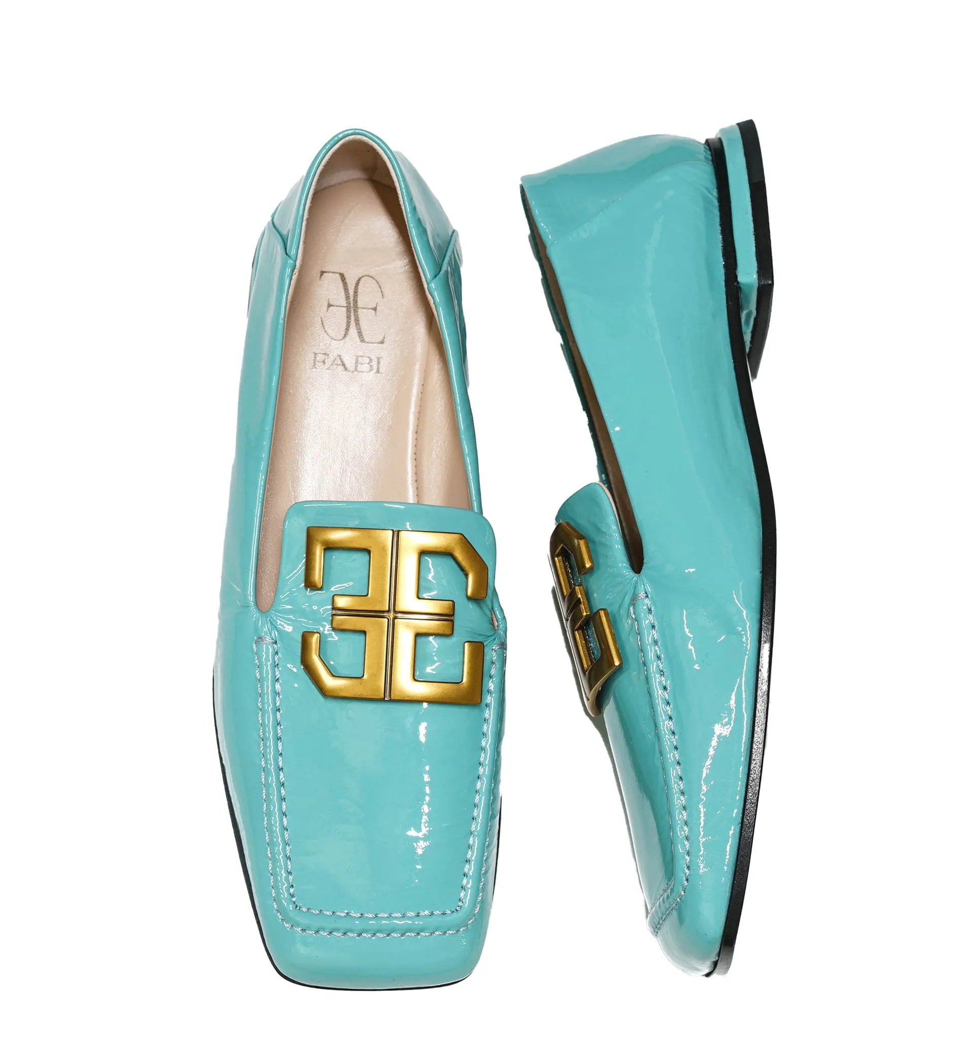 Fabi Women’s Aqua Leather Loafer FD7968B 50% OFF
