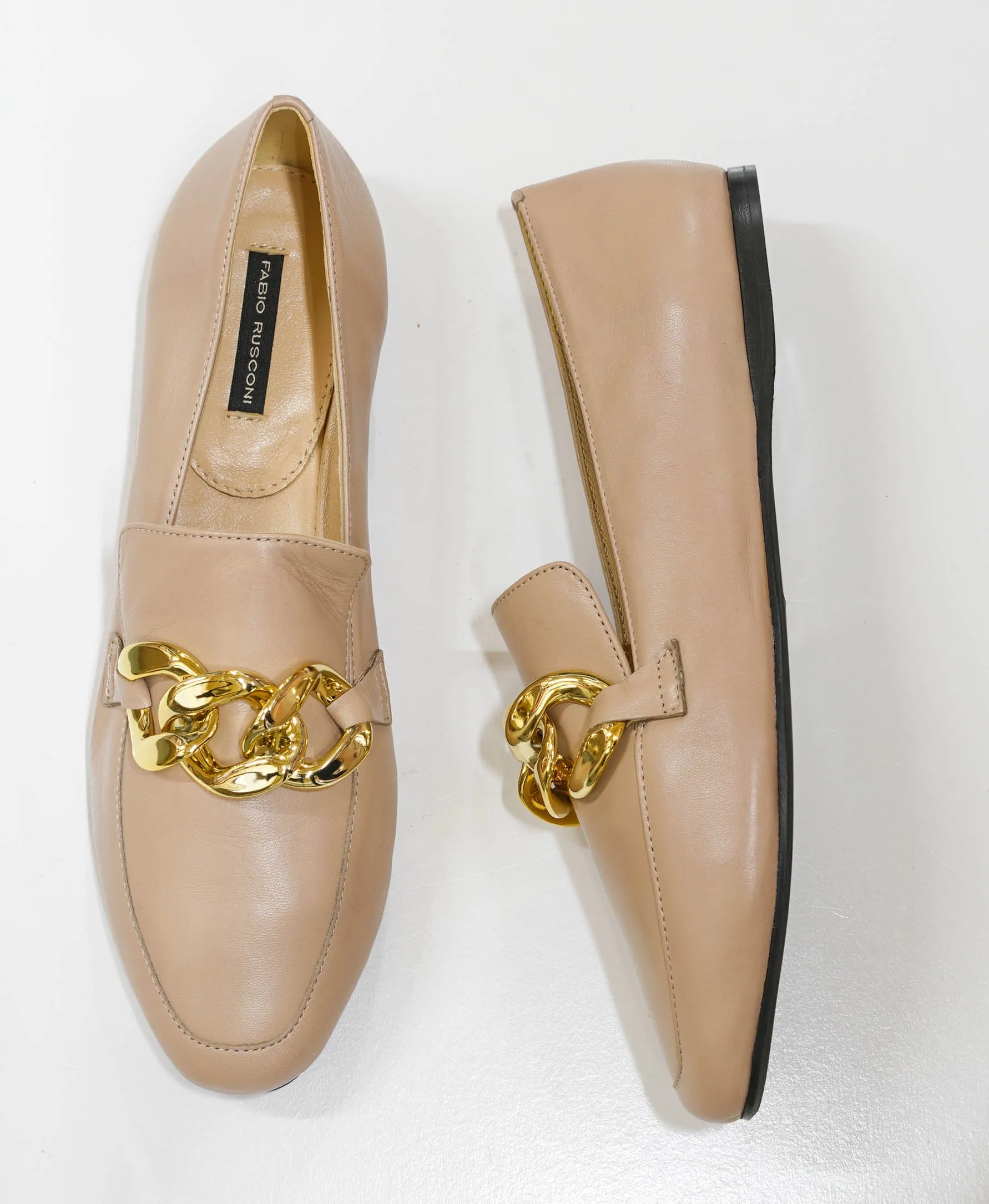 Fabio Rusconi Women’s Stucco Leather Chain Shoe F5880    30% OFF