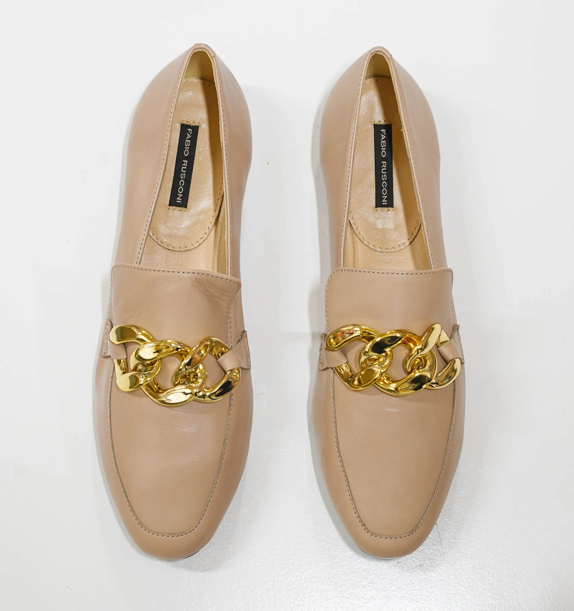 Fabio Rusconi Women’s Stucco Leather Chain Shoe F5880    30% OFF