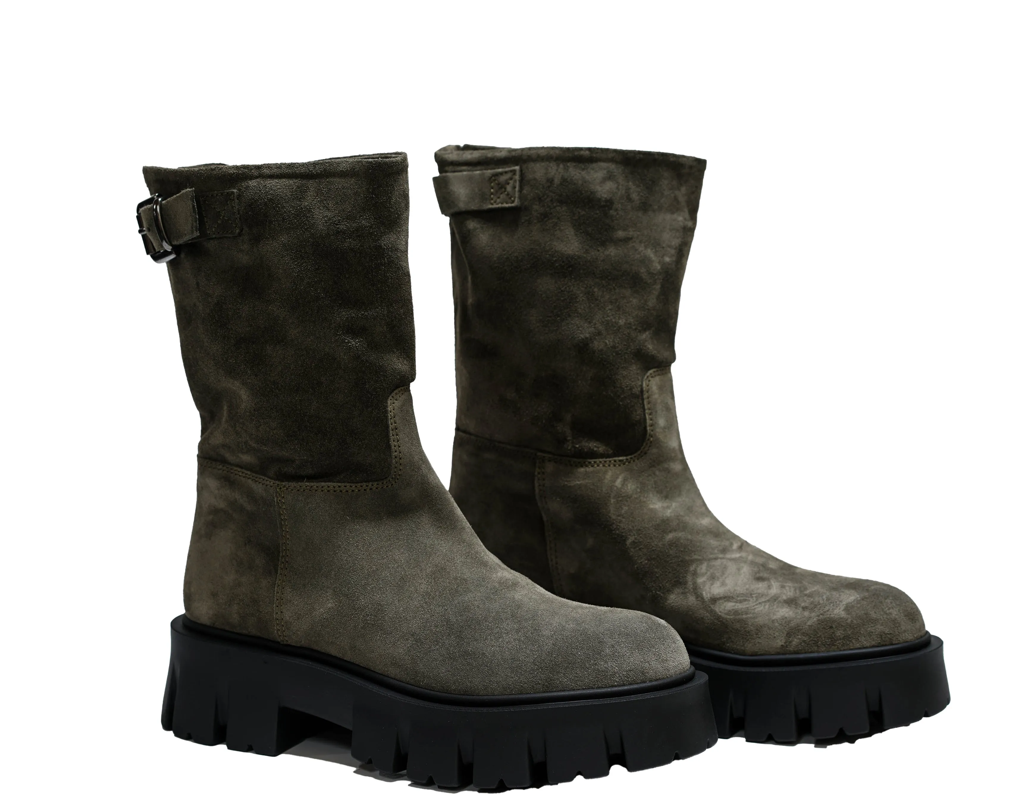 Fabio Rusconi Women's Suede Lead Ankle Boot Pamela1346 30% OFF