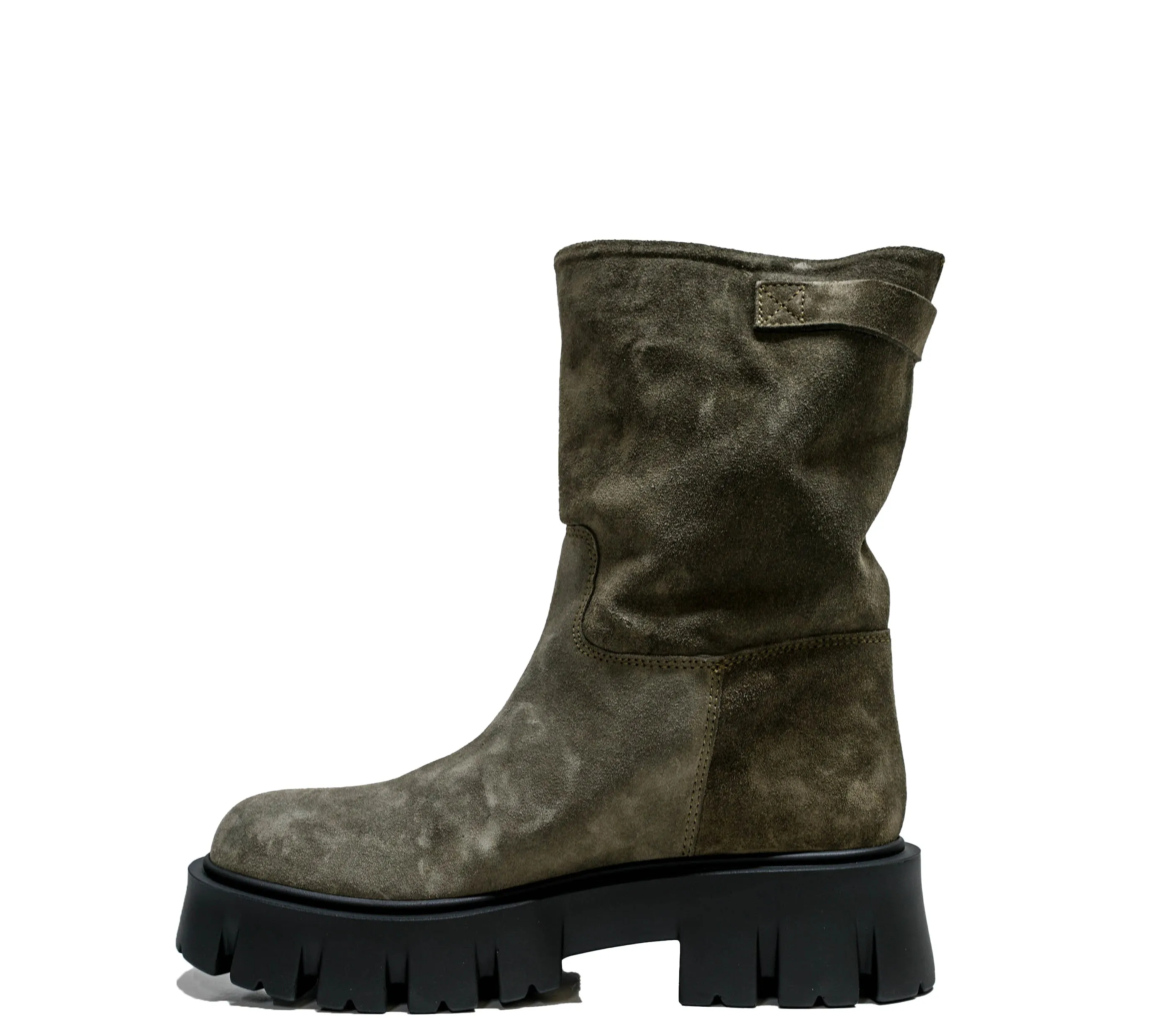 Fabio Rusconi Women's Suede Lead Ankle Boot Pamela1346 30% OFF