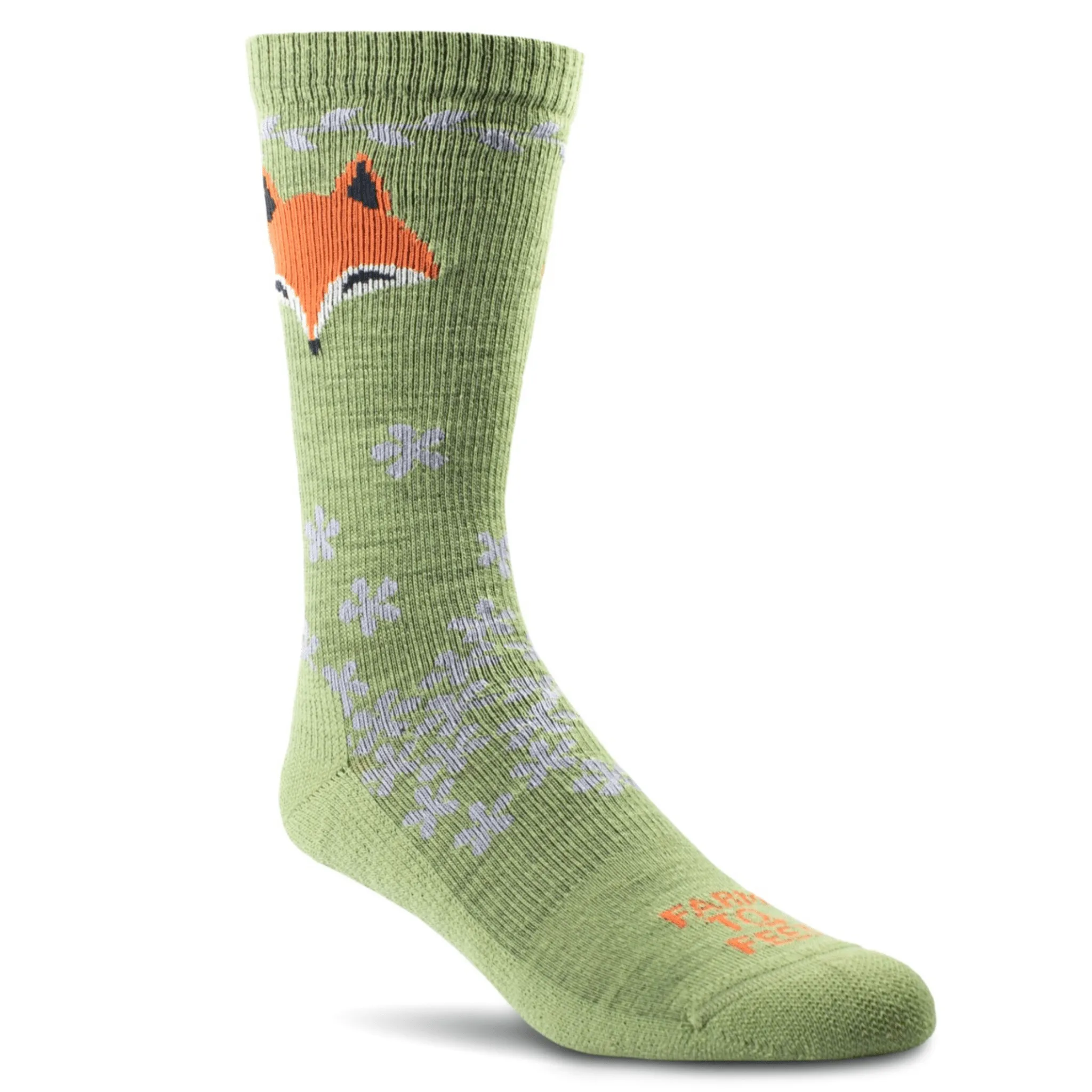 Farm to Feet Womens Emeryville Fox Graphic Crew Socks