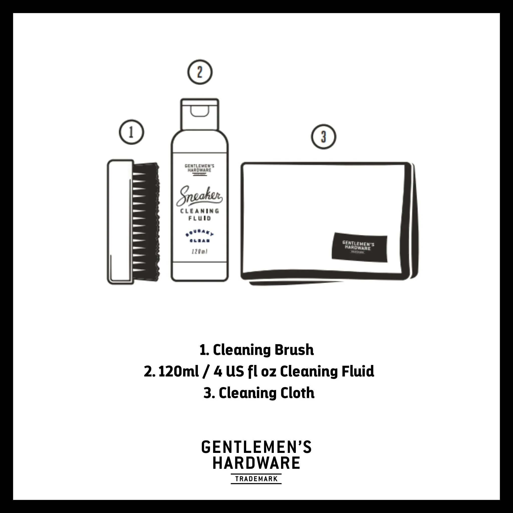 GENTLEMEN'S HARDWARE Travel Size Sneaker Cleaning Kit