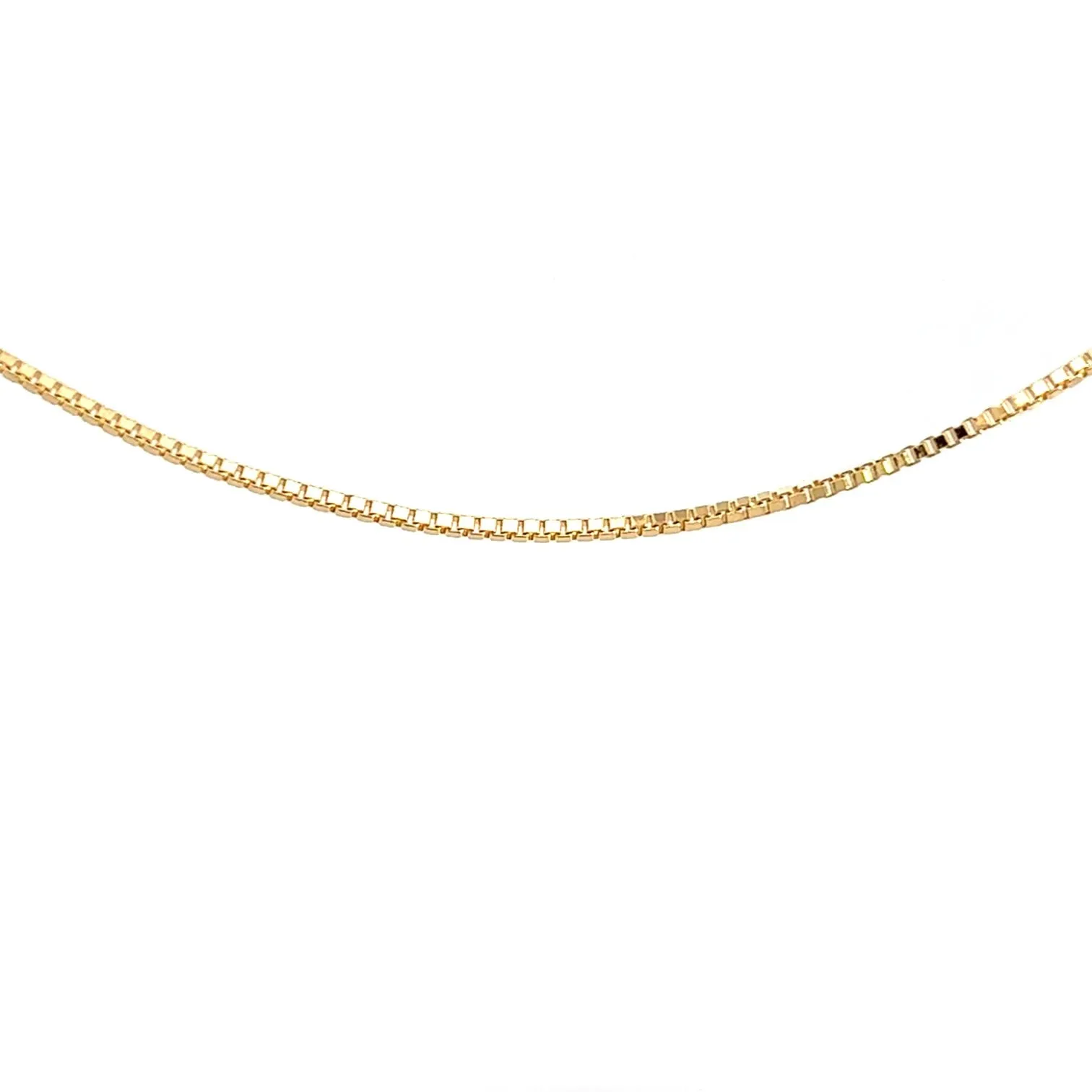 Gold Essential 14k Gold Filled Box Chain Necklace with Heart Charm
