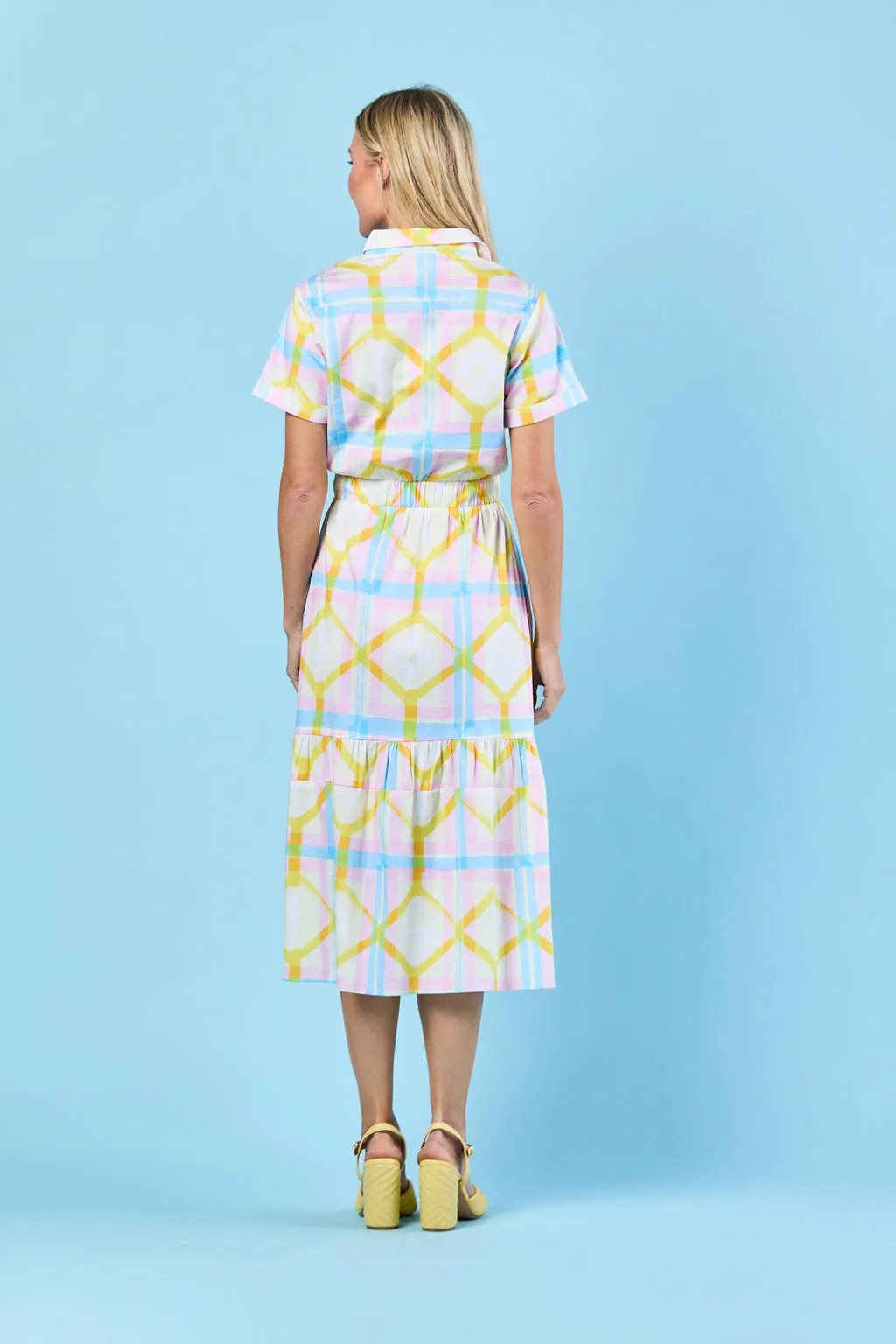 Gwyneth Dress in Daffodil Picnic