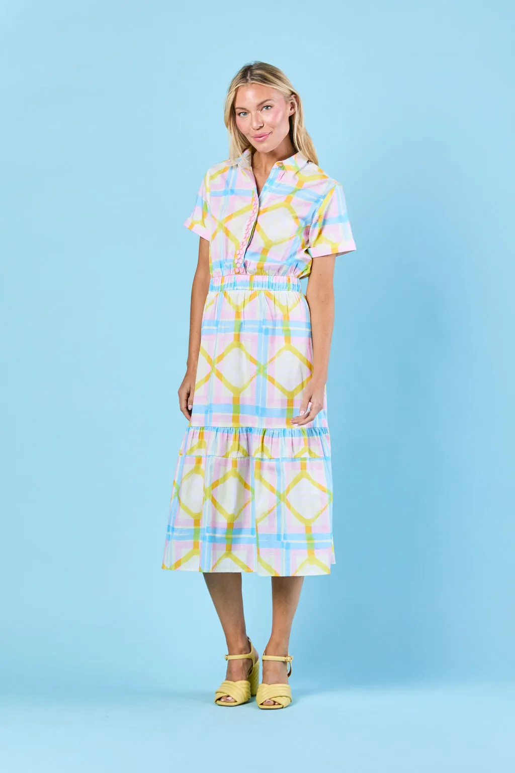 Gwyneth Dress in Daffodil Picnic