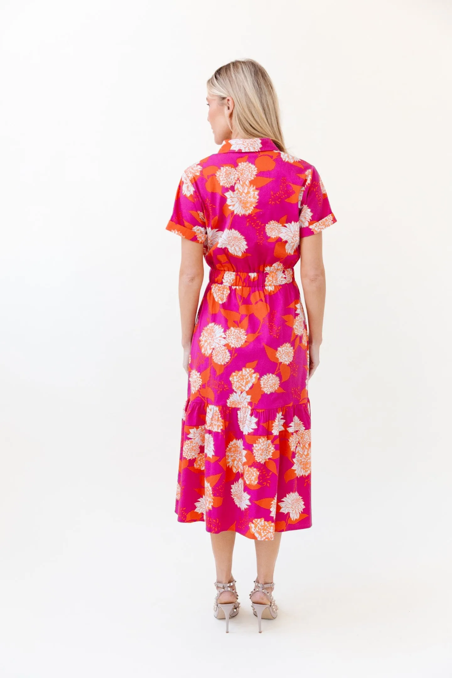 Gwyneth Dress in Dahlia Flourish