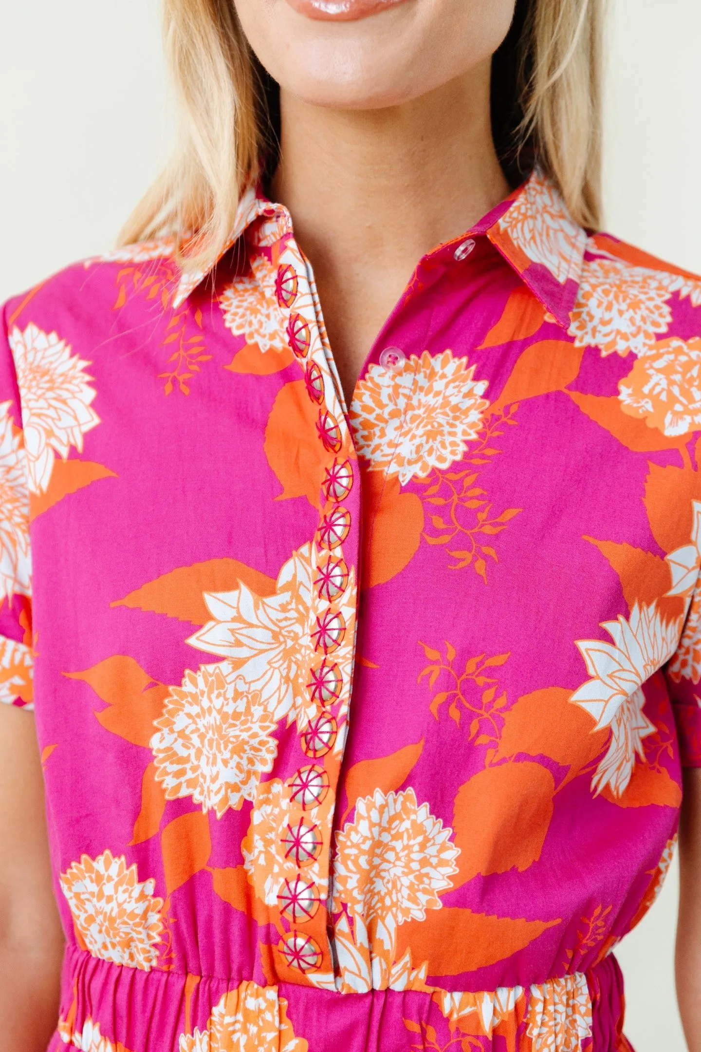 Gwyneth Dress in Dahlia Flourish